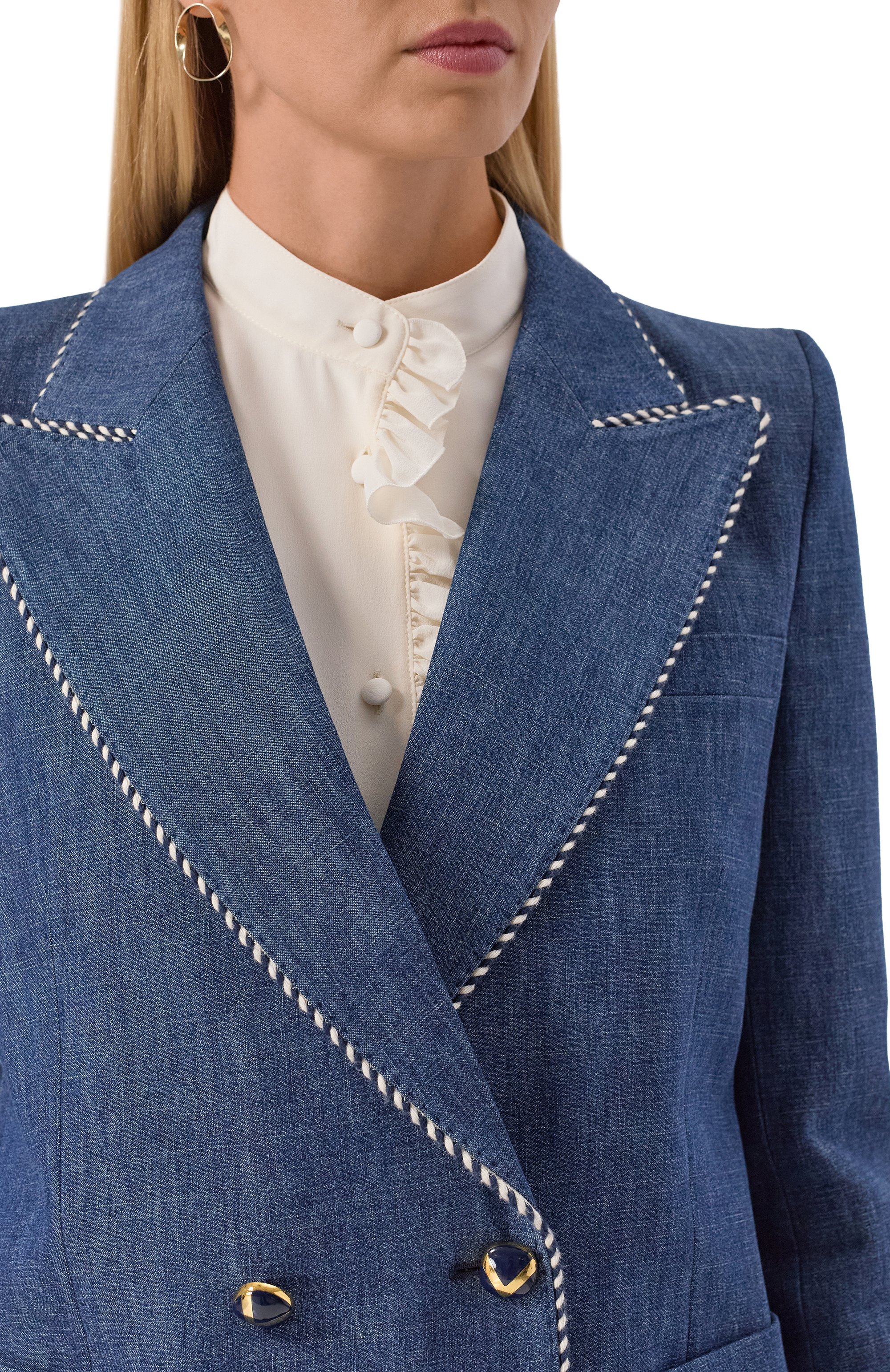 Джинсовый жакет VALENTINO, арт. 7B3DC4629AG, фото 5