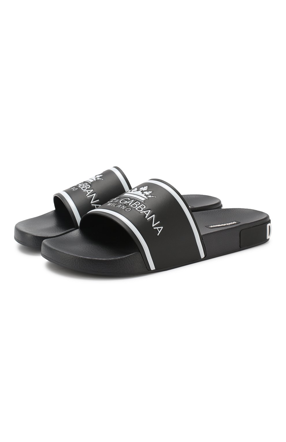 Кожаные шлепанцы saint barth DOLCE & GABBANA, арт. CS1646/AZ578, фото 1