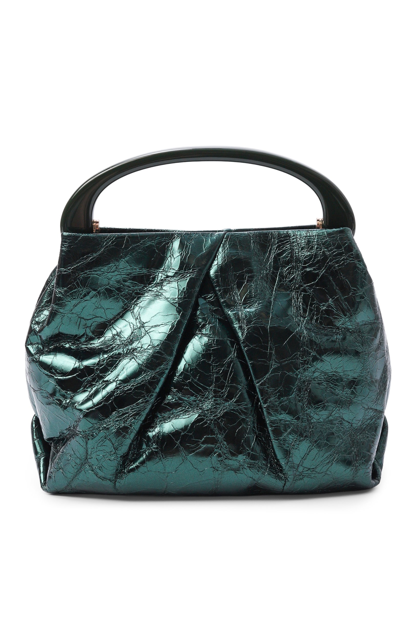 Сумка DRIES VAN NOTEN темно-зеленого цвета по цене 113000 руб., арт. 131508/0207, фото 1 Сумка DRIES VAN NOTEN, арт. 131508/0207, фото 1