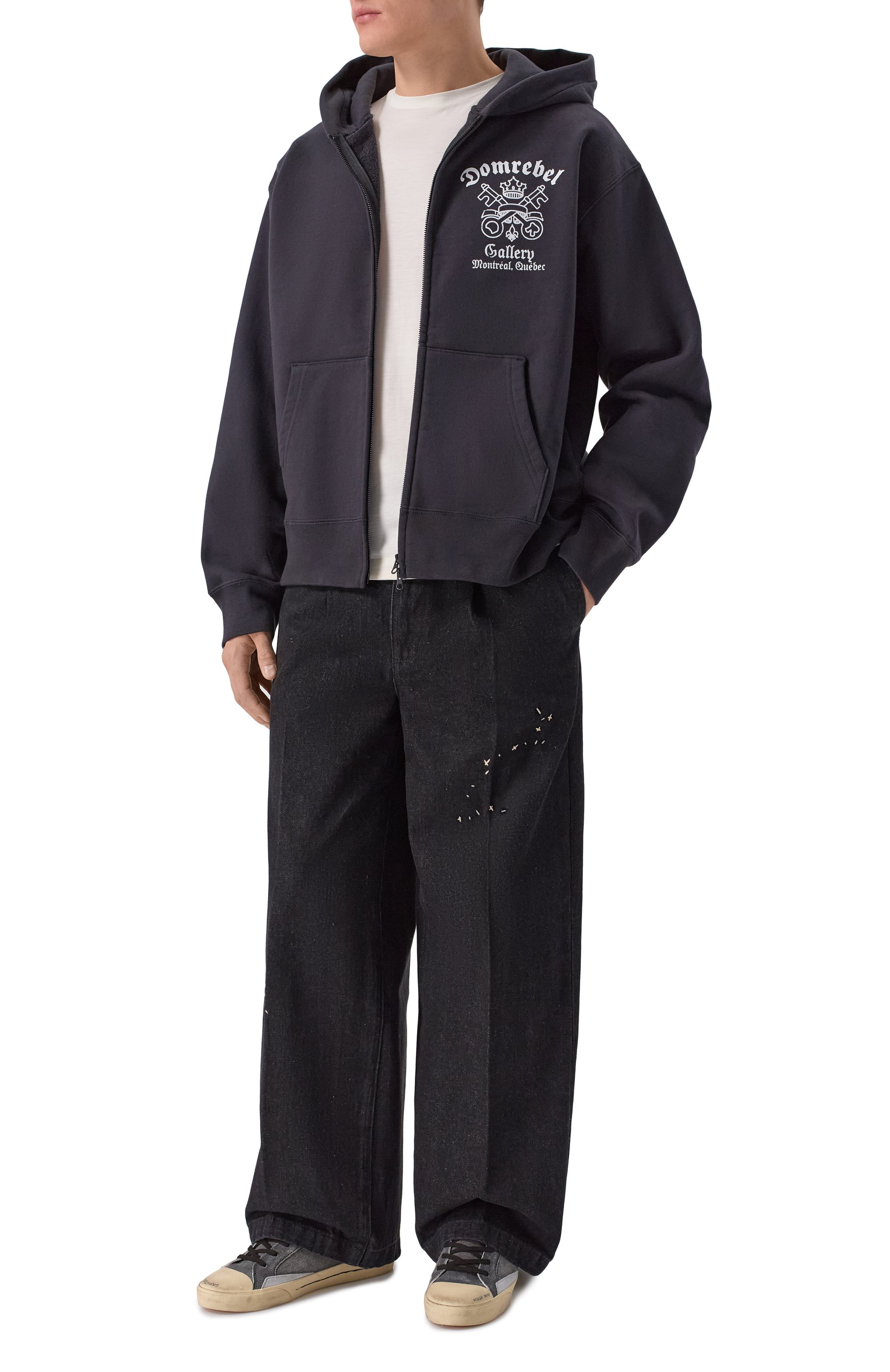 Хлопковые брюки DOMREBEL, арт. M LAZY/PLEATED TR0USERS, фото 2