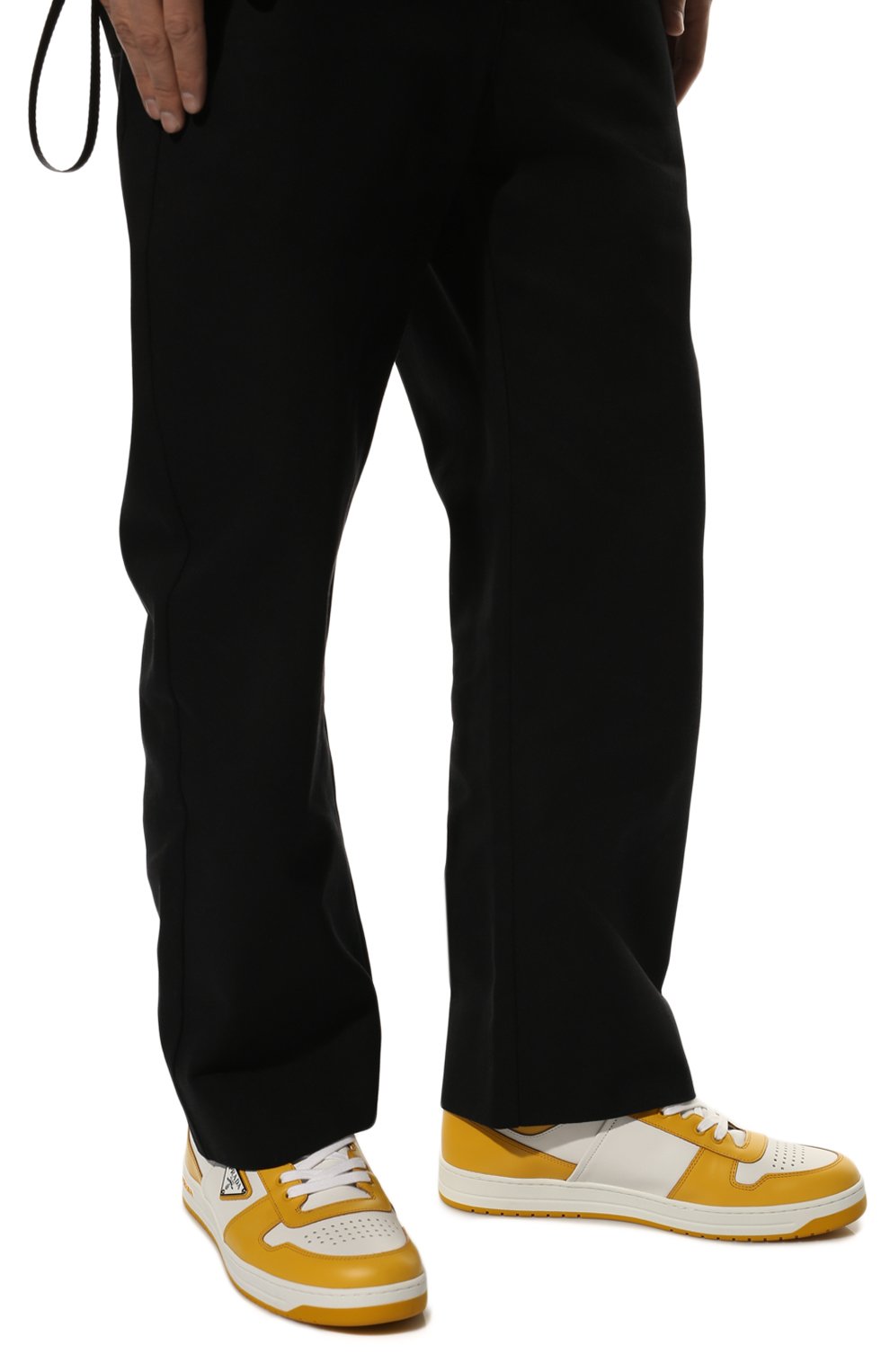 Кожаные кеды PRADA, арт. 2EE364-3LKG-F0A7U, фото 3