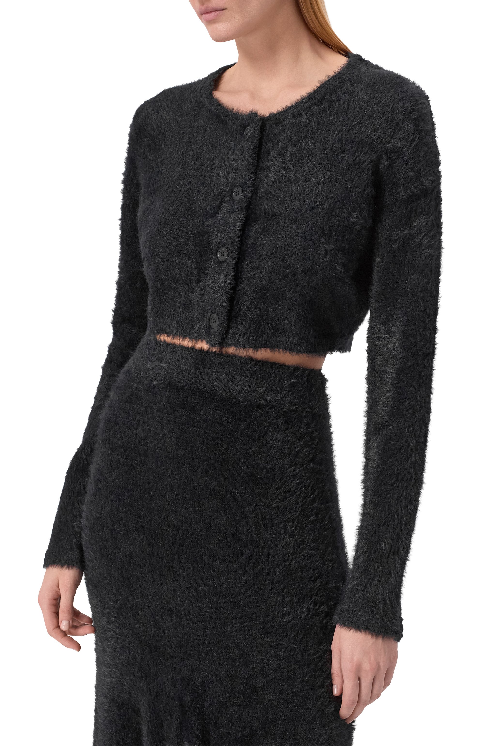 Кардиган HELMUT LANG черного цвета по цене 30750 руб., арт. P07HW701, фото 3 Кардиган HELMUT LANG, арт. P07HW701, фото 3