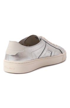 Женские кожаные кеды SANTONI серебряного цвета, арт. WBGG61321PNNTPWT | Фото 5 (Материал сплава: Проставлено; Материал внутренний: Натуральная кожа; Подошва: Платформа; Материал внешний: Натуральная кожа; Драгоценные камни: Проставлено; Материал утеплителя: Без утеплителя; Кросс-КТ: Низкие; Стили: Кэжуэл)