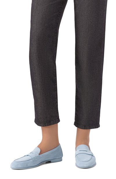 Замшевые пенни-лоферы SANTONI, арт. WUVG72025G0MSAEA, фото 2