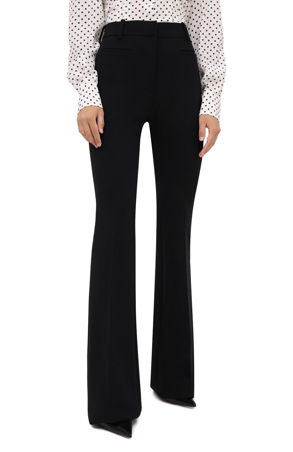 Шерстяные расклешенные брюки со стрелками TOM FORD, арт. PAW159-FAX431, фото 4