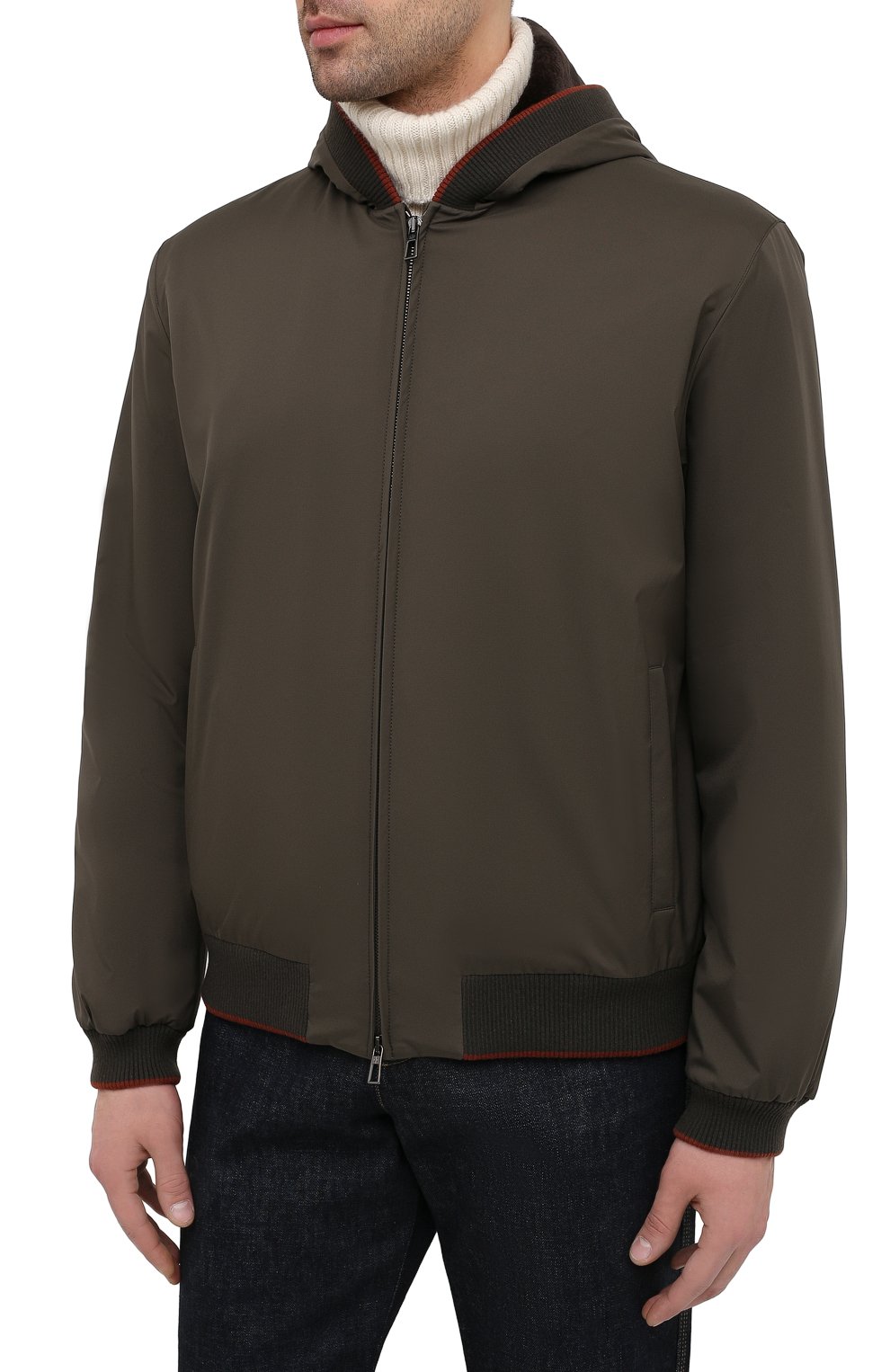 Бомбер с меховой подкладкой LORO PIANA, арт. FAI4261, ф ото 3