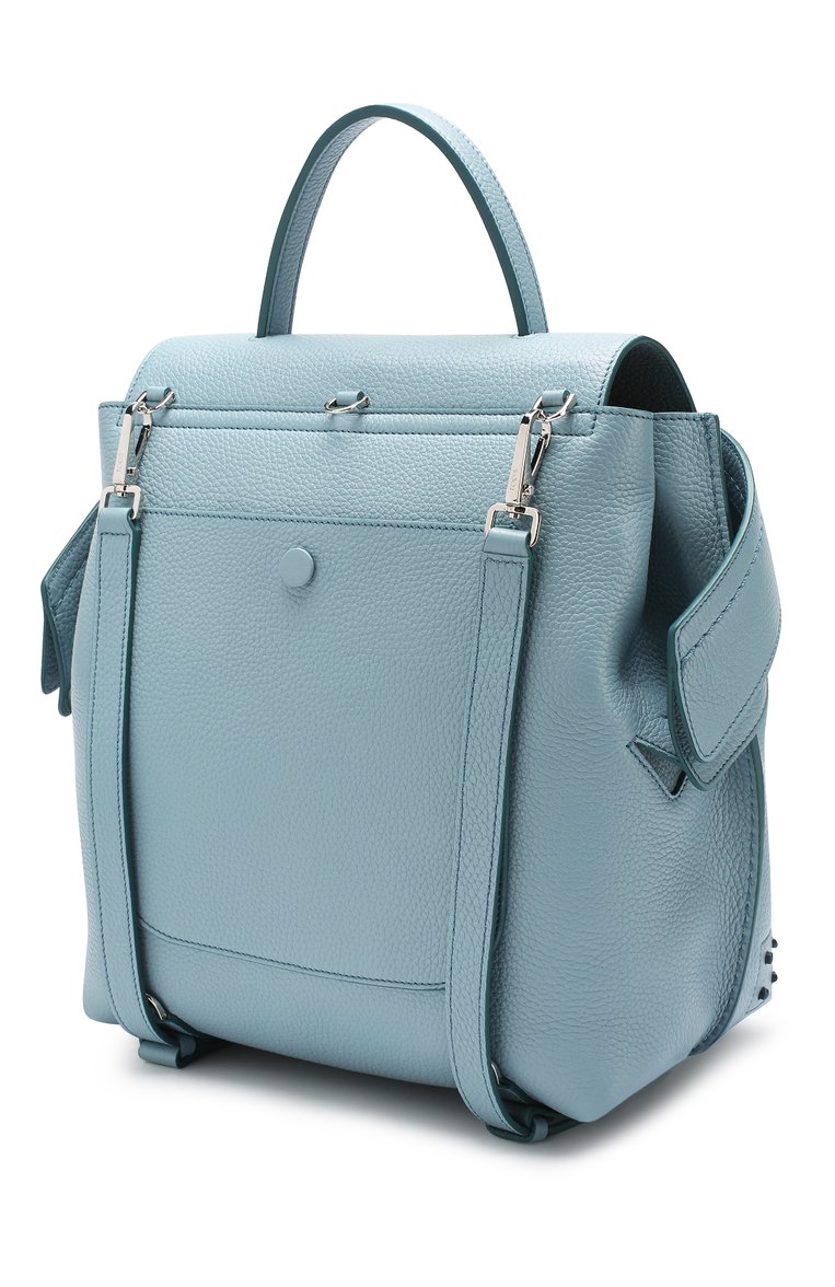Женский рюкзак wave  TOD’S голубого цвета, арт. XBWAMRGD201MCL | Фото 3 (Материал: Натуральная кожа; Стили: Кэжуэл; Размер: medium; Статус проверки: Проверена категория; Драгоценные камни: Проставлено; Материал сплава: Проставлено)
