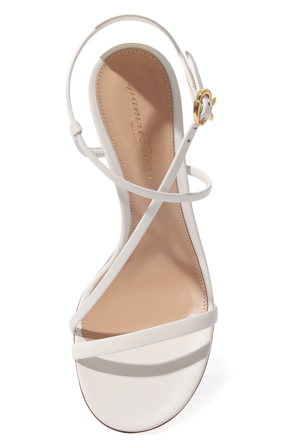 Кожаные босоножки GIANVITO ROSSI, арт. G32222.85LAC.NAPBIAN, фото 6