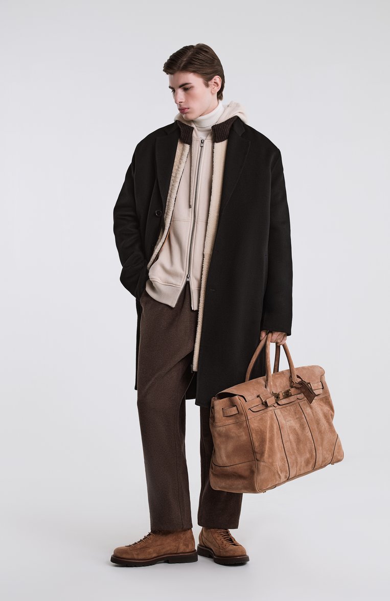 Мужские хлопковые джоггеры FEAR OF GOD темно-коричневого цвета, арт. 130SU242022F-M-353 | Фото 7 (Длина (брюки, джинсы): Стандартные; Материал сплава: Проставлено; Материал внешний: Хлопок; Драгоценные камни: Проставлено; Стили: Кэжуэл, Спорт-шик; Силуэт М (брюки): Джоггеры)