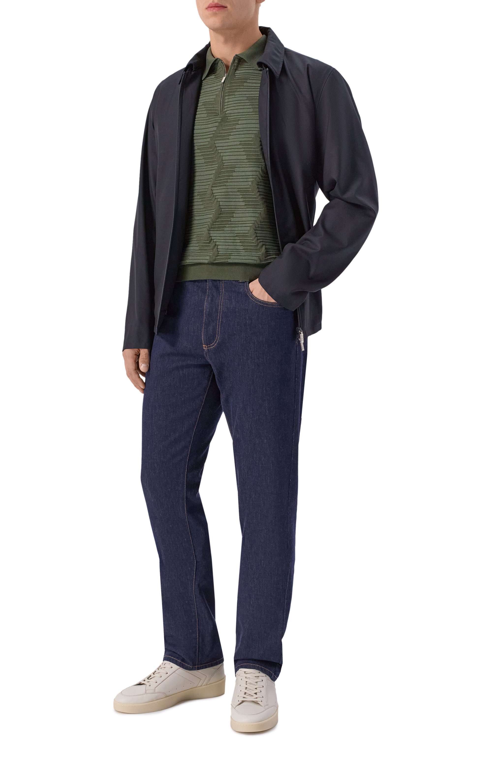 Поло из шелка и хлопка ZILLI, арт. KZP002M0142VTNW00, фото 2