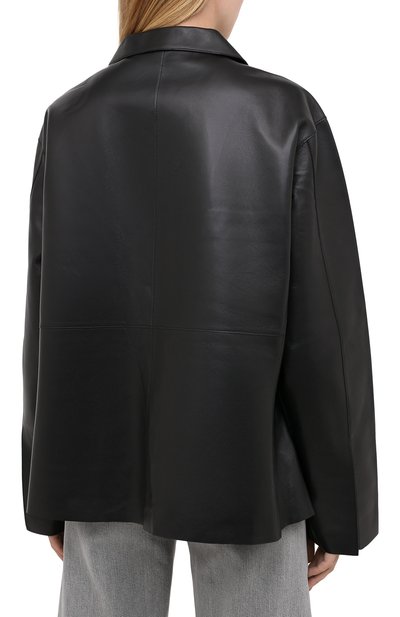 Кожаная куртка TOTEME, арт. AVIGN0N LEATHER JACKET 203-104-702, фото 4