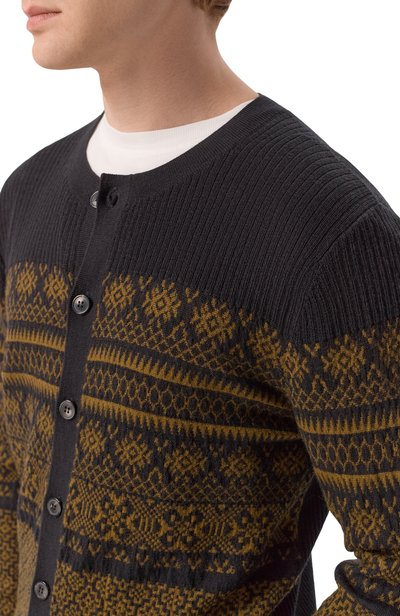 Кардиган из шерсти и хлопка DRIES VAN NOTEN, арт. 021216/4746, фото 5