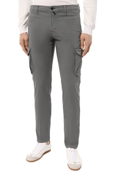 Хлопковые брюки-карго KITON серого цвета по цене 96350 руб., арт. UFPPCAJ0738B, фото 3 Хлопковые брюки-карго KITON, арт. UFPPCAJ0738B, фото 3