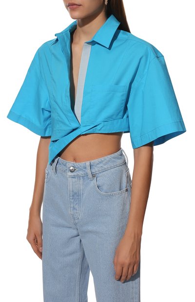 Хлопковая рубашка JACQUEMUS, арт. 211SH008-1012, фото 3
