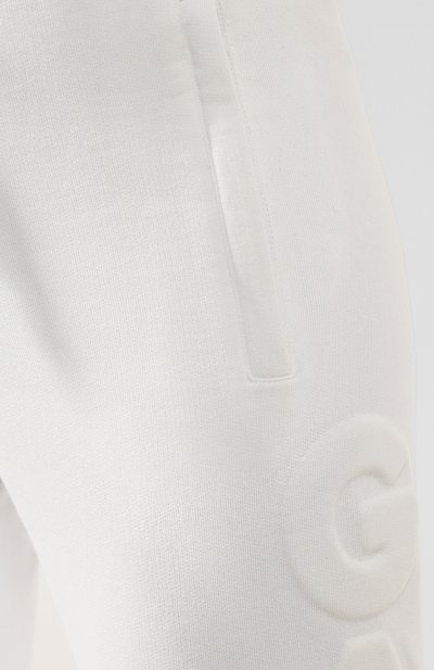 Хлопковые джоггеры DOLCE & GABBANA белого цвета по цене 85700 руб., арт. FTBM6T/FU7DU, фото 5 Хлопковые джоггеры DOLCE & GABBANA, арт. FTBM6T/FU7DU, фото 5