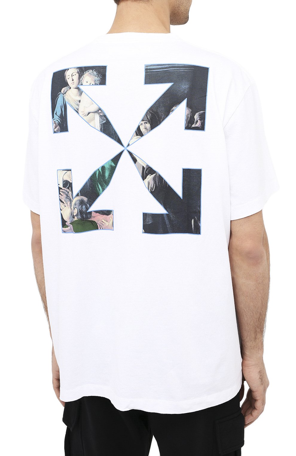 Хлопковая футболка OFF-WHITE, арт. 0MAA038E20JER0050110, фото 4