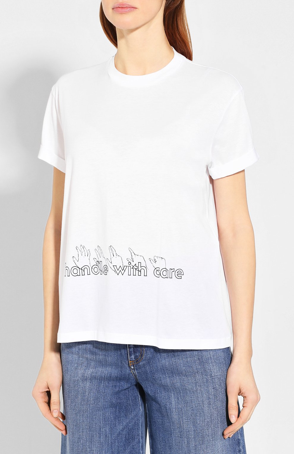 Хлопковая футболка STELLA MCCARTNEY, арт. 457142/SNW65, фото 3