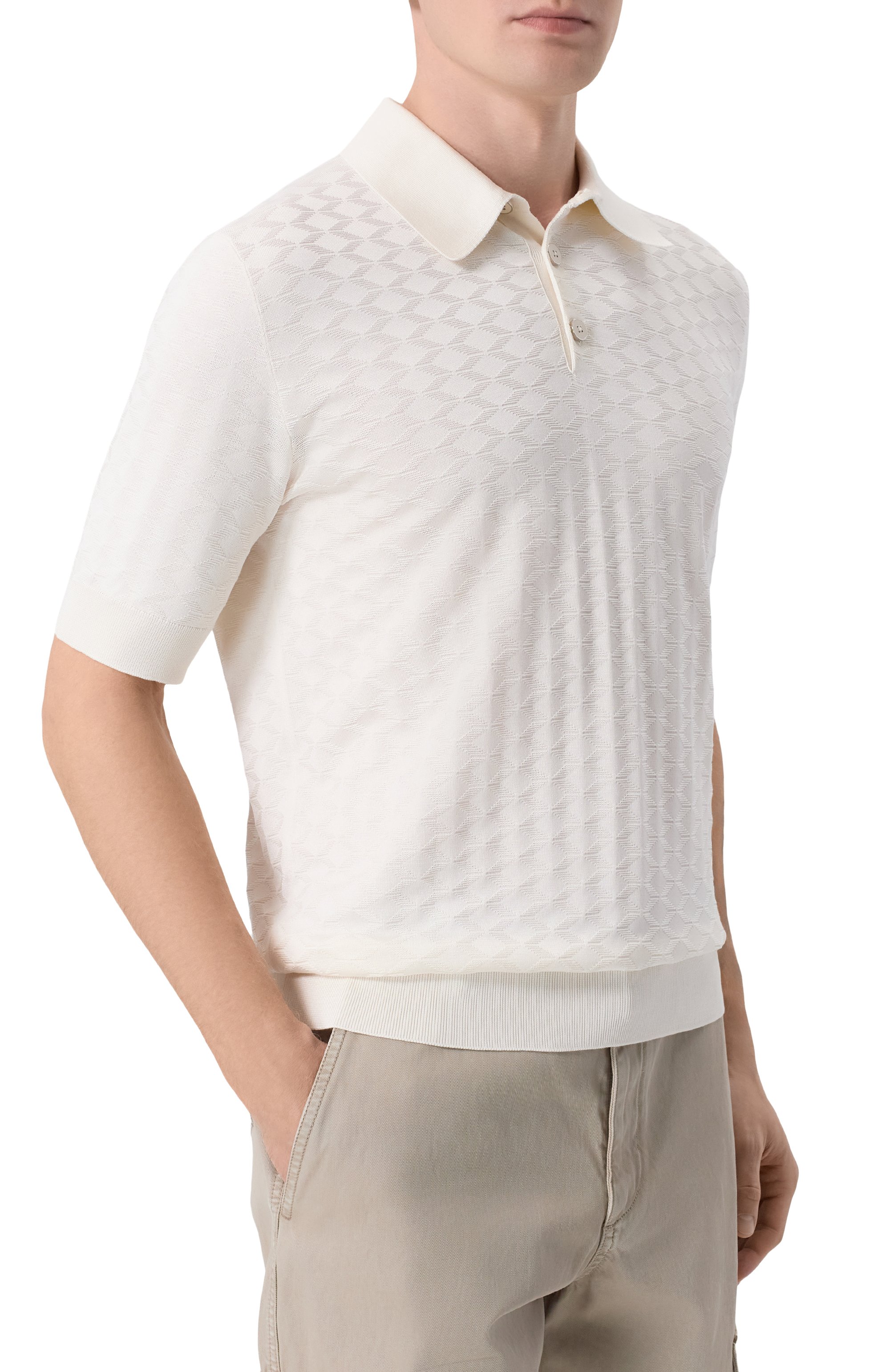 Шелковое поло DOLCE & GABBANA, арт. GXZ02Z/JBS0F, фото 3