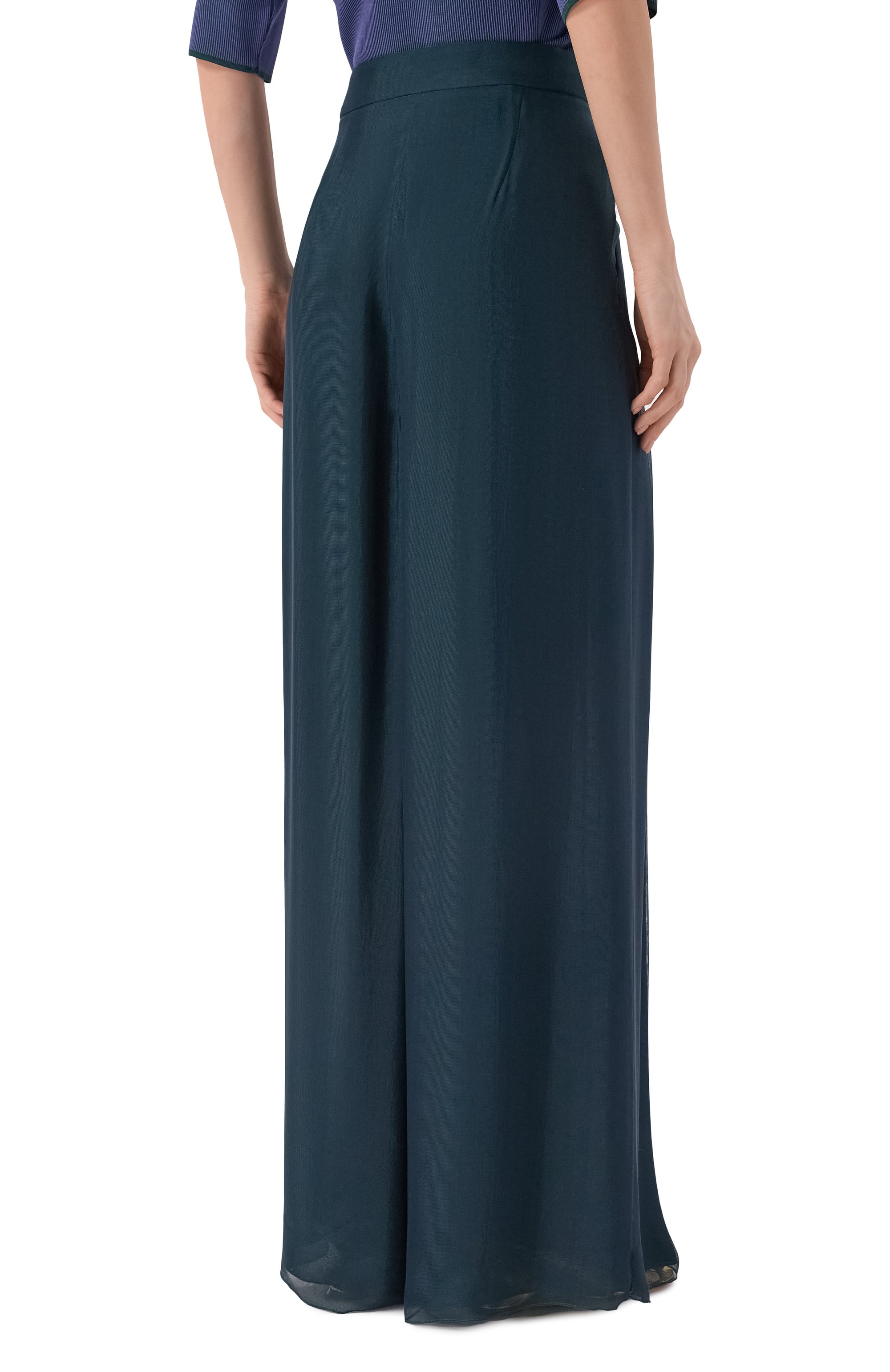 Брюки из вискозы и шелка GIORGIO ARMANI, арт. GW002794/AF25746, фото 4