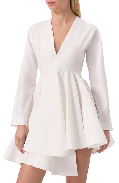 Хлопковое платье ALAIA белого цвета по цене 428500 руб., арт. AA9R2618T447A, фото 3 Хлопковое платье ALAIA, арт. AA9R2618T447A, фото 3