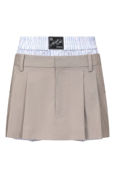 Женские хлопковые шорты-юбка ALEXANDER WANG, арт. 1WC3265414