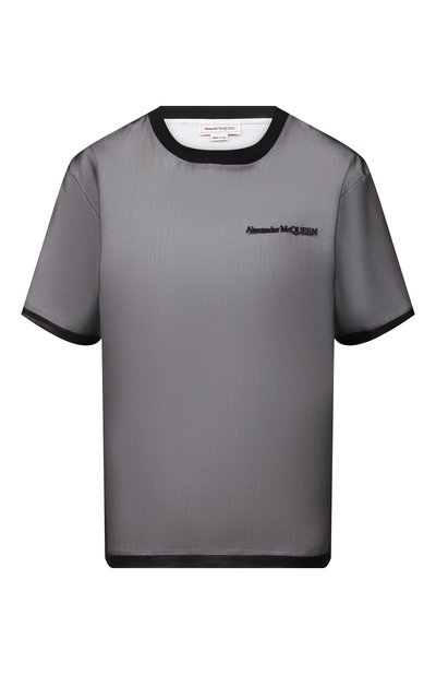 Женская шелковая футболка ALEXANDER MCQUEEN, арт. 654002/QLAAA
