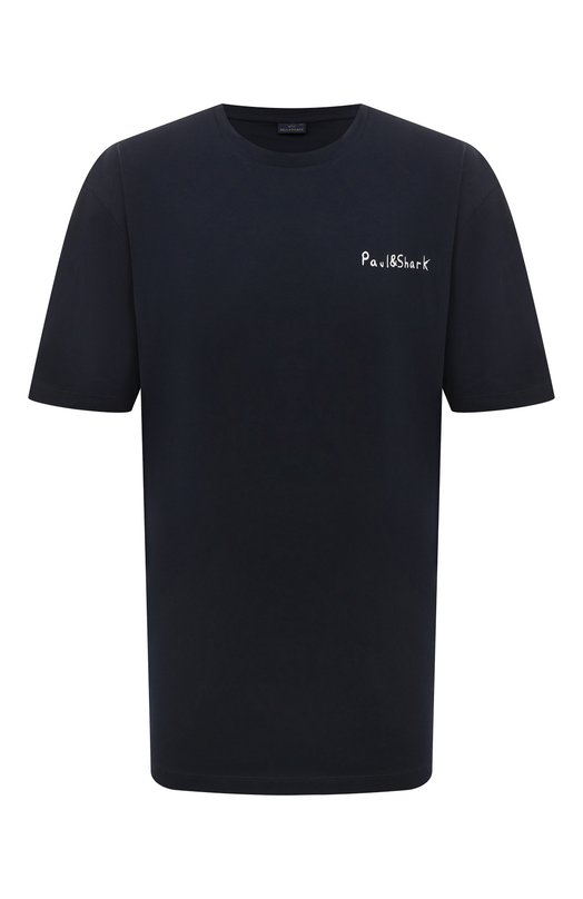 Хлопковая футболка Paul&Shark 24411060/3XL-6XL Синий 24411060/3XL-6XL