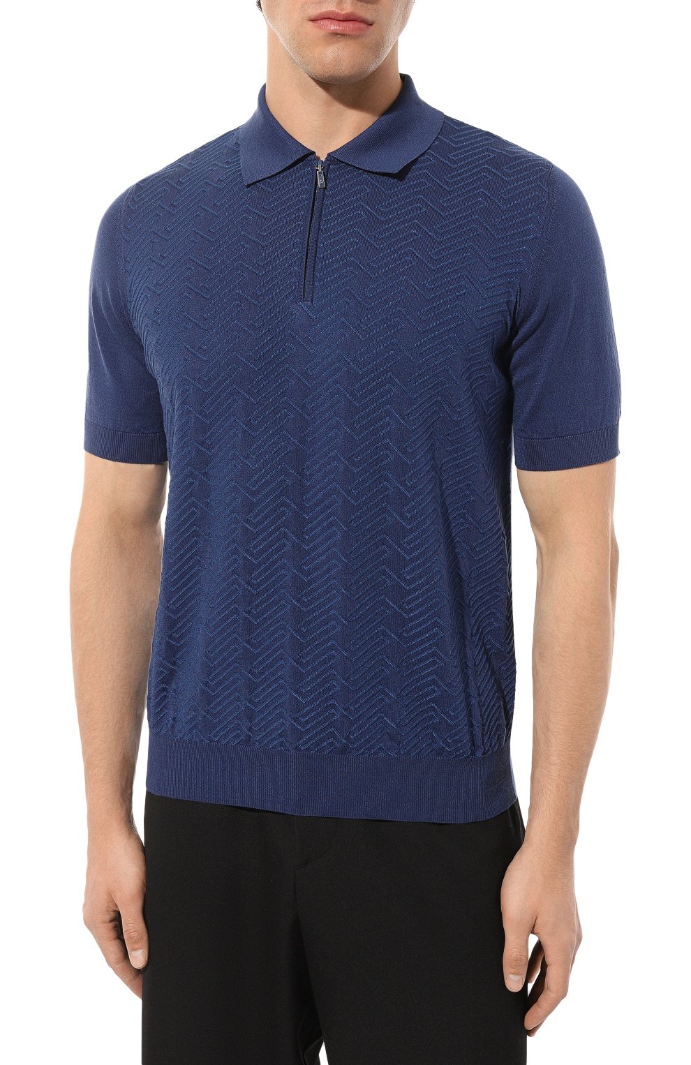 Поло из шелка и хлопка ZILLI, арт. MBZ-PZ052-GE0M1/MC01, фото 3