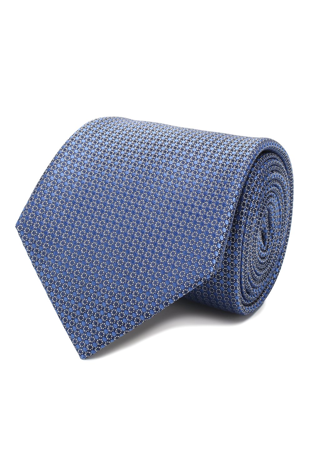 Шелковый галстук CANALI синего цвета по цене 11500 руб., арт. 18/HJ02621, фото 1 Шелковый галстук CANALI, арт. 18/HJ02621, фото 1