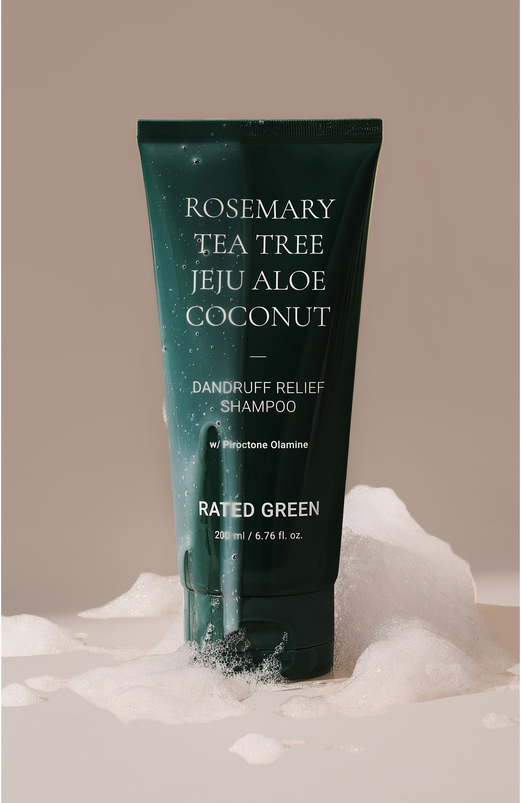 Шампунь против перхоти с розмарином, маслом чайного дерева и алоэ (200ml) RATED GREEN бесцветного цвета по цене 3700 руб., арт. 8809514550931, фото 2 Шампунь против перхоти с розмарином, маслом чайного дерева и алоэ (200ml) RATED GREEN, арт. 8809514550931, фото 2