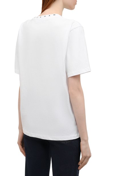 Хлопковая футболка VICTORIA BECKHAM, арт. 1122JTS003250A, фото 4