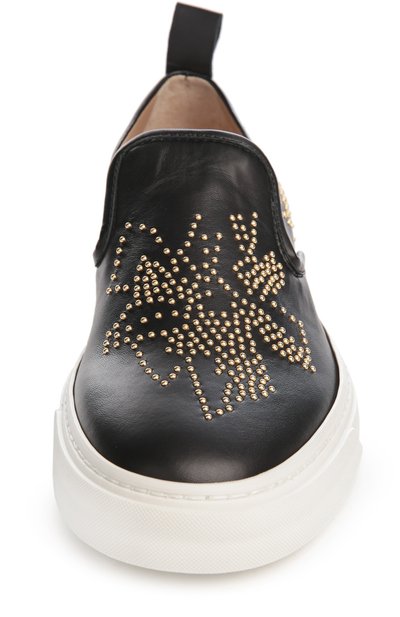 Кожаные слипоны susanna с заклепками CHLOÉ, арт. CH26142/NAPPA DREAM SHEEPSKIN, фото 4