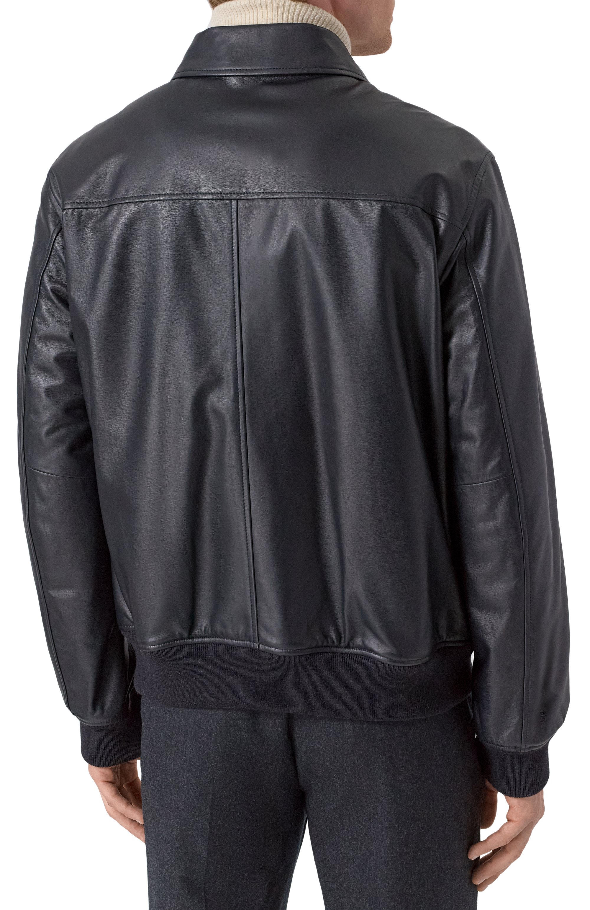 Кожаный бомбер MVST, арт. 53398, фото 4