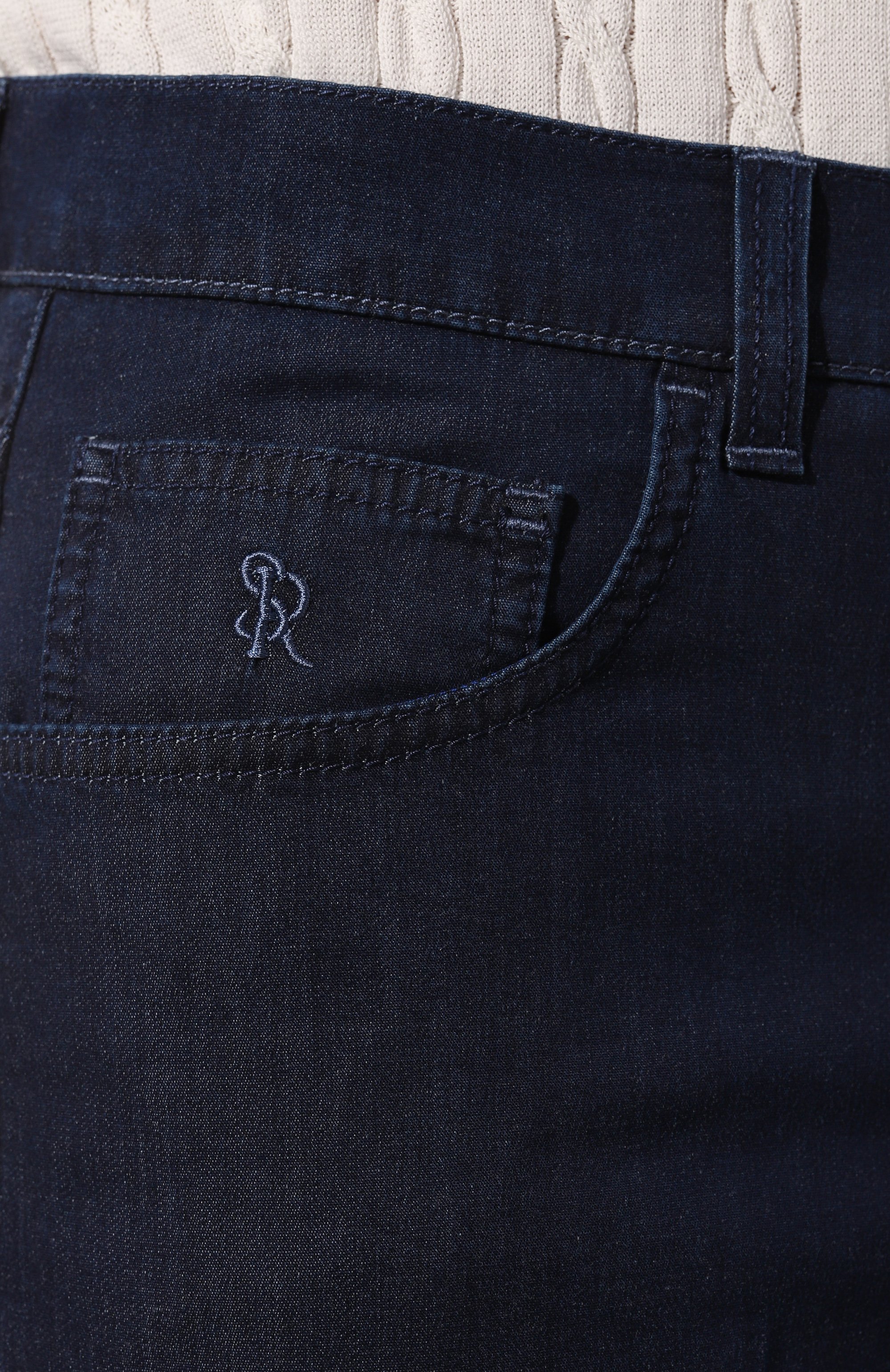 Джинсовые шорты STEFANO RICCI темно-синего цвета по цене 79150 руб., арт. MFT4201261/T77BL, фото 5 Джинсовые шорты STEFANO RICCI, арт. MFT4201261/T77BL, фото 5