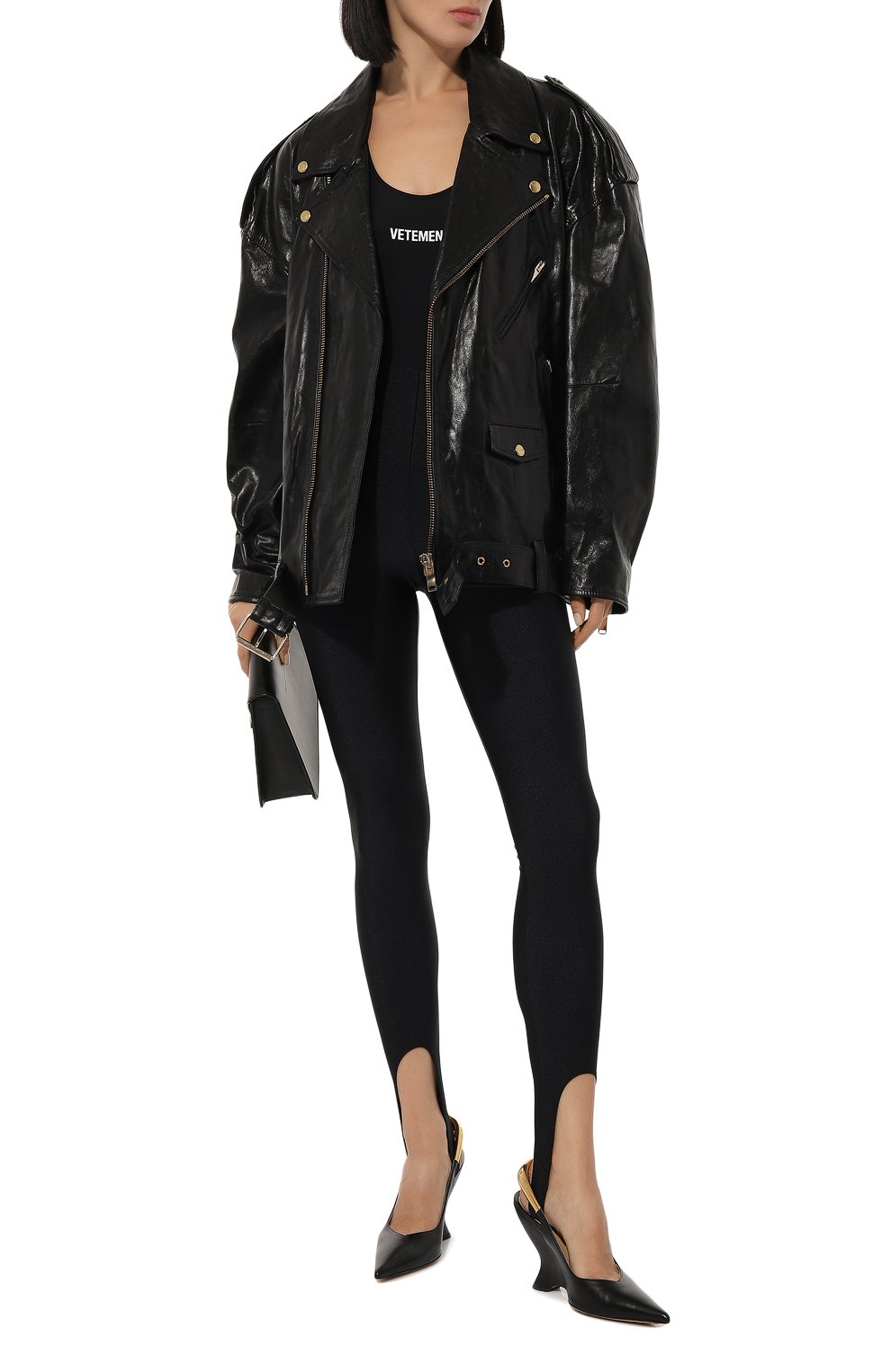 Кожаная куртка HALFBOY, арт. HFW241WLBK079, фото 2