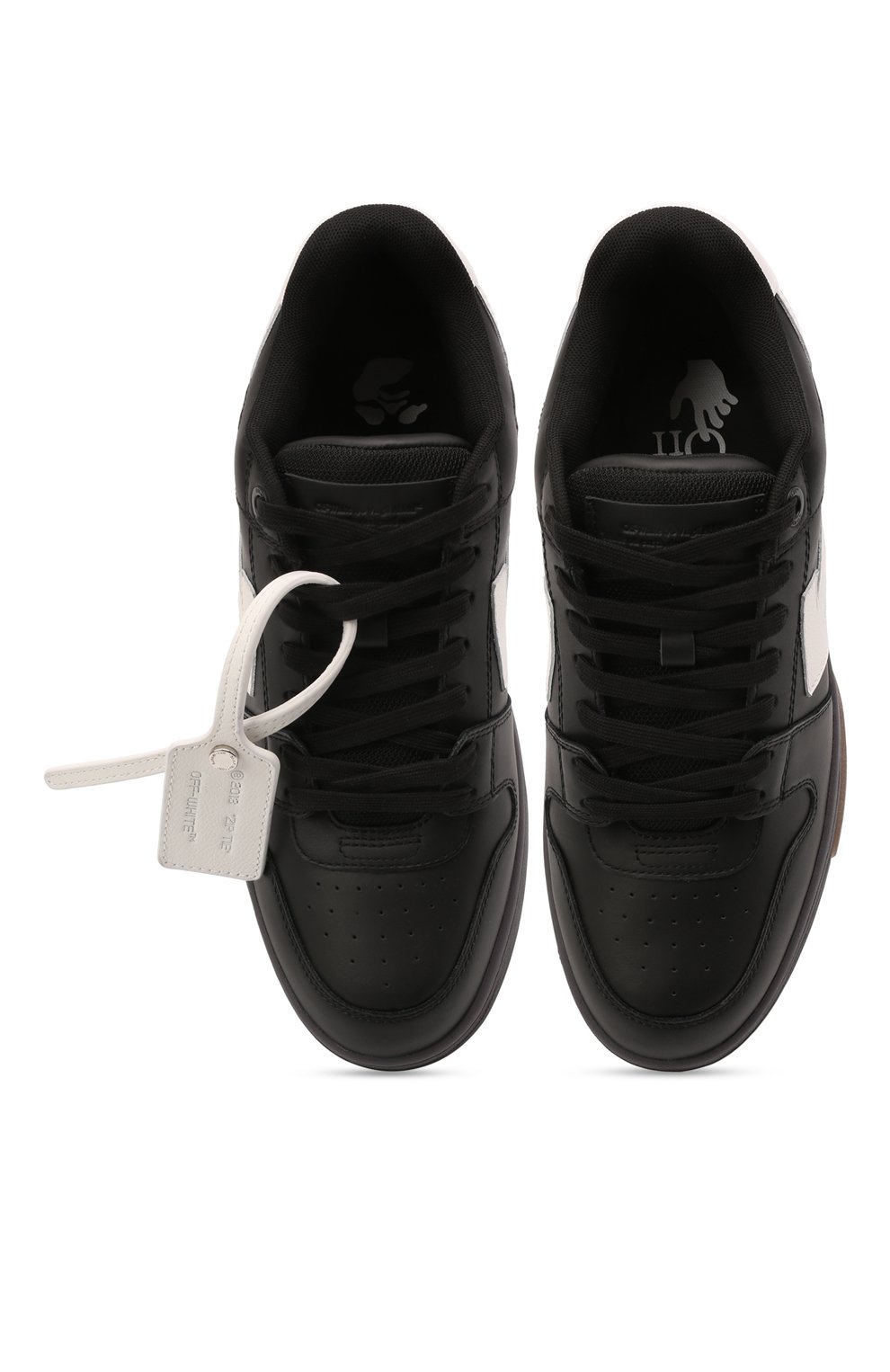 Кожаные кеды out of office OFF-WHITE, арт. 0MIA189C99LEA0011001, фото 4