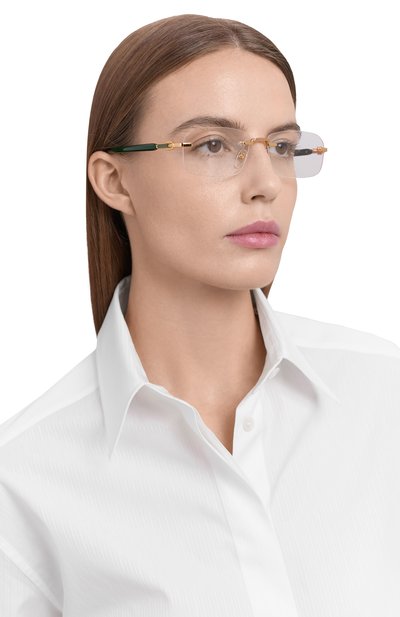 Оправа GUCCI зеленого цвета по цене 47500 руб., арт. GG1221 005, фото 3 Оправа GUCCI, арт. GG1221 005, фото 3