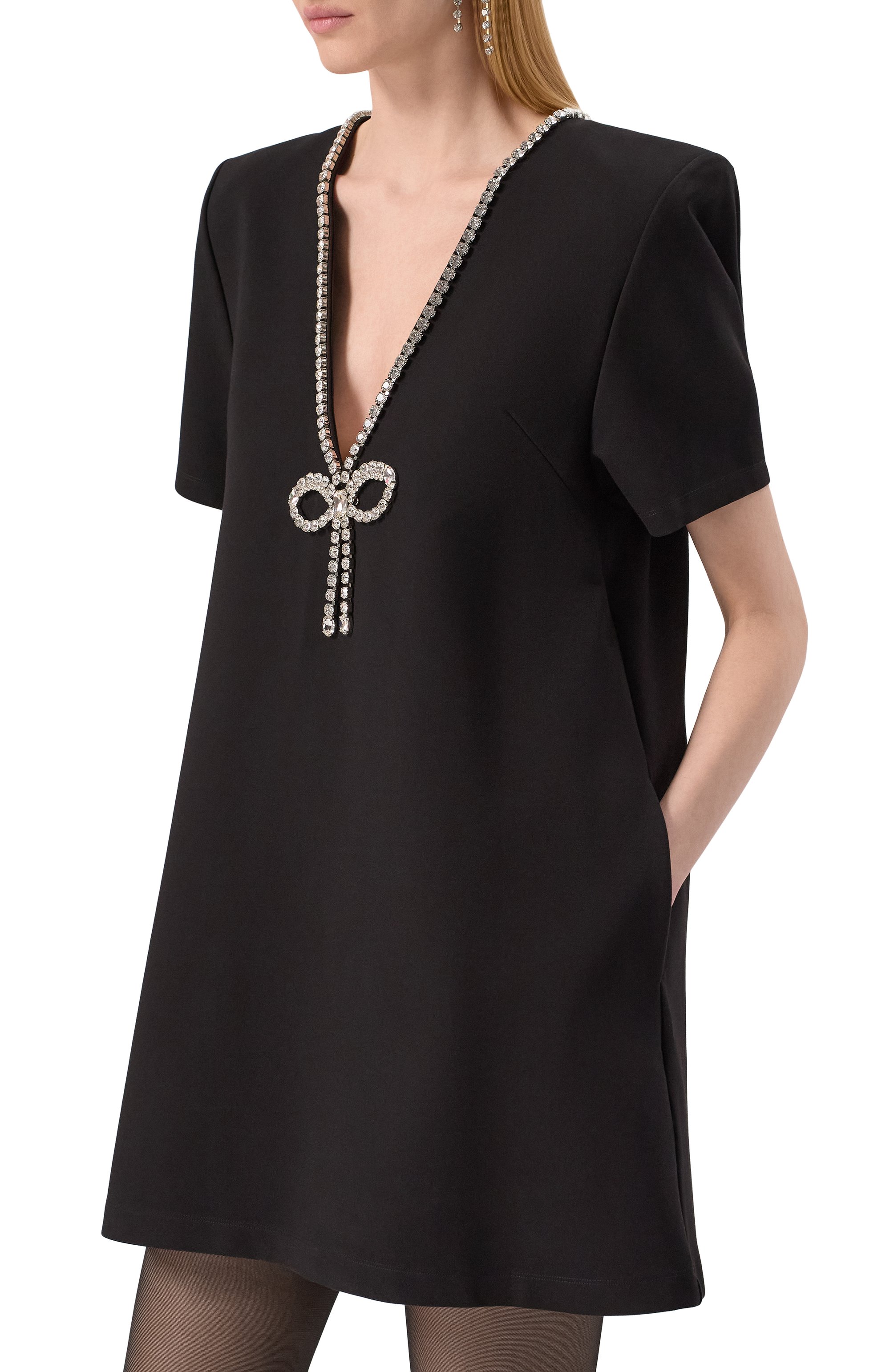 Платье с отделкой стразами AREA, арт. 0000D03184, фото 3