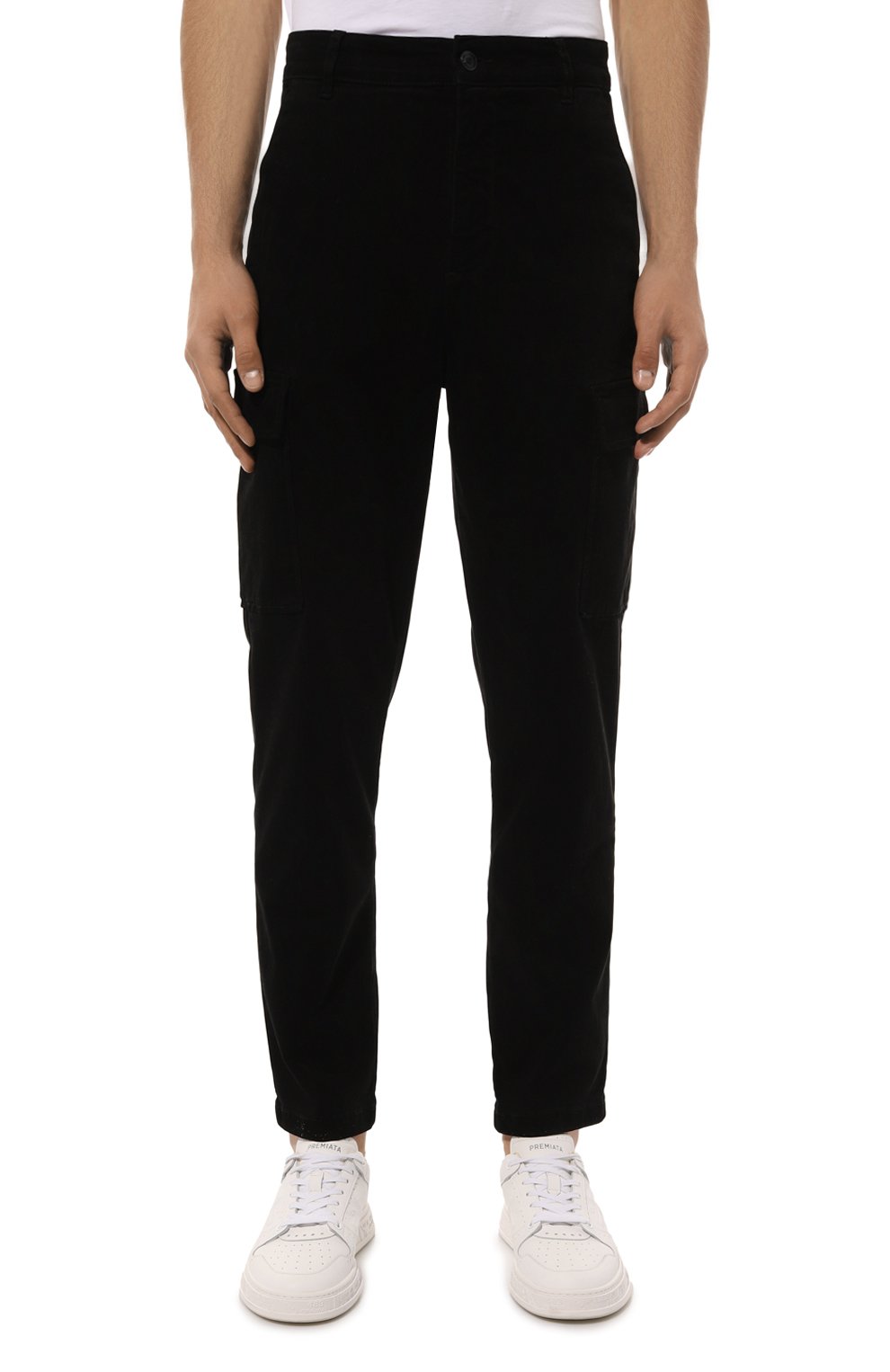 Брюки-карго 7 FOR ALL MANKIND черного цвета по цене 26350 руб., арт. JSGCC540VB, фото 3 Брюки-карго 7 FOR ALL MANKIND, арт. JSGCC540VB, фото 3