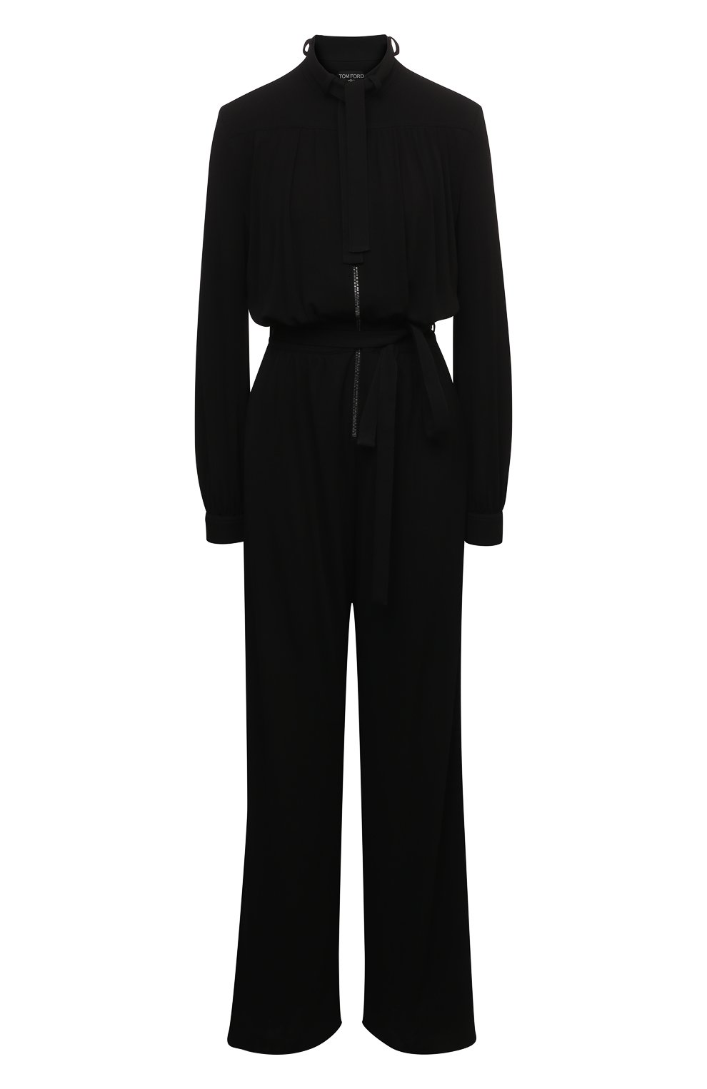 Комбинезон из вискозы TOM FORD черного цвета по цене 324500 руб., арт. TUJ093-FAX779, фото 1 Комбинезон из вискозы TOM FORD, арт. TUJ093-FAX779, фото 1