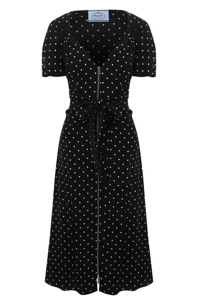 Женское платье из вискозы PRADA, арт. P3D14-1YH2-F057Z-211