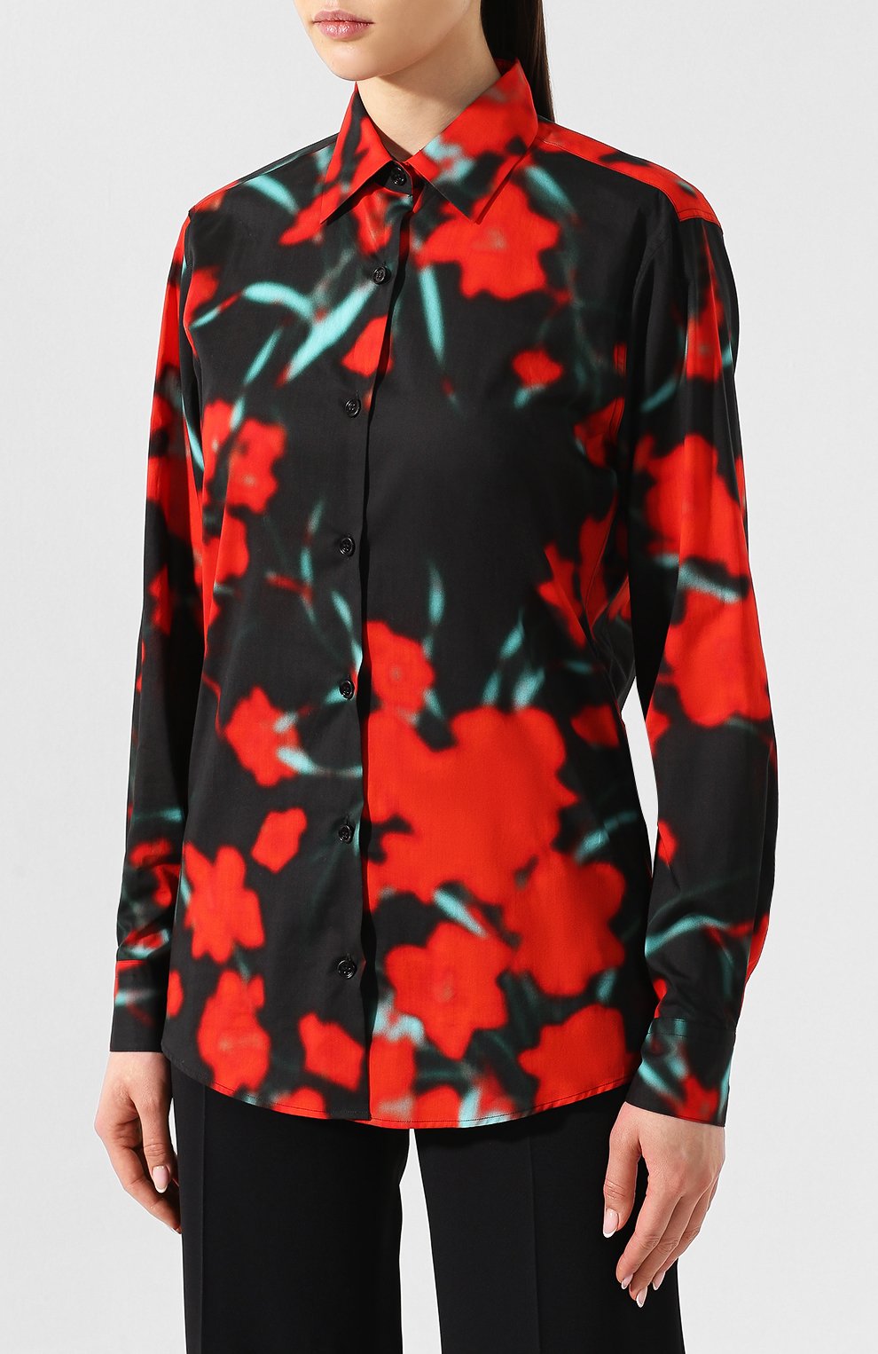 Хлопковая рубашка DRIES VAN NOTEN, арт. 191-30752-7100, фото 3