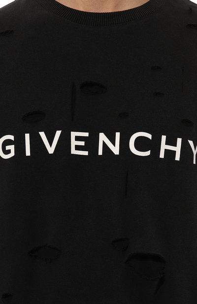 Хлопковый свитшот GIVENCHY, арт. BMJ0KE3Y9W, фото 5