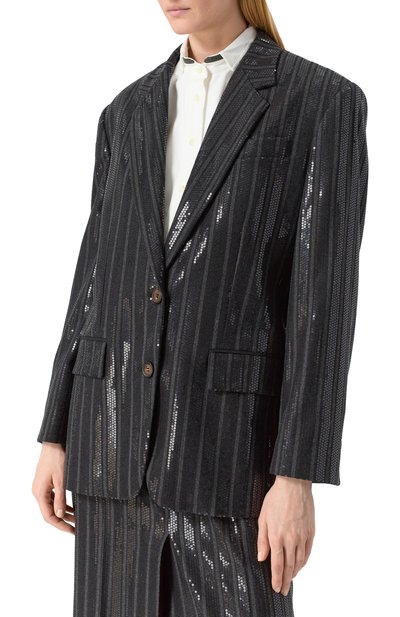 Жакет с отделкой пайетками BRUNELLO CUCINELLI, арт. MB0097174, фото 3