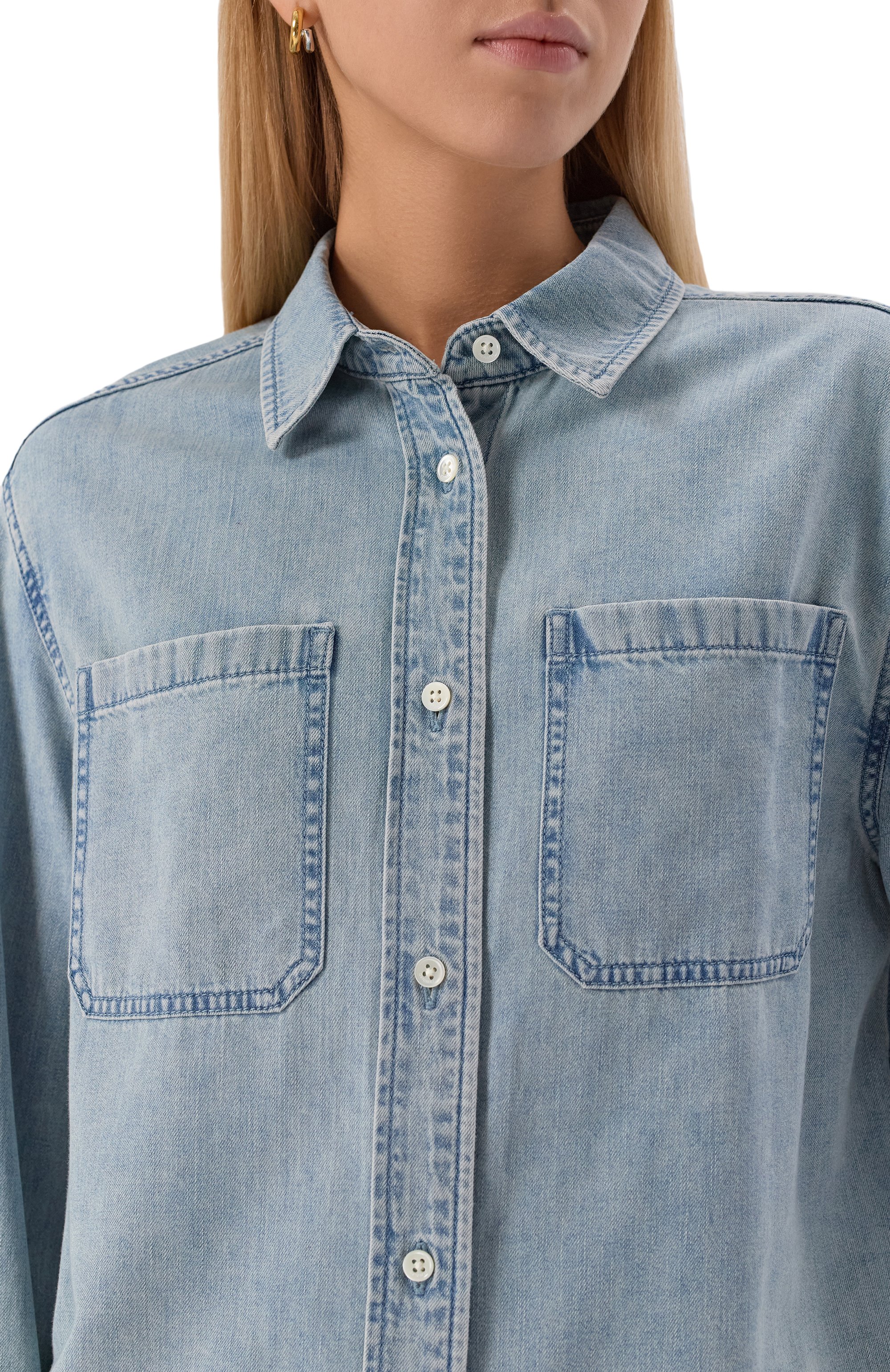 Джинсовая рубашка 12 STOREEZ, арт. 134003, фото 5