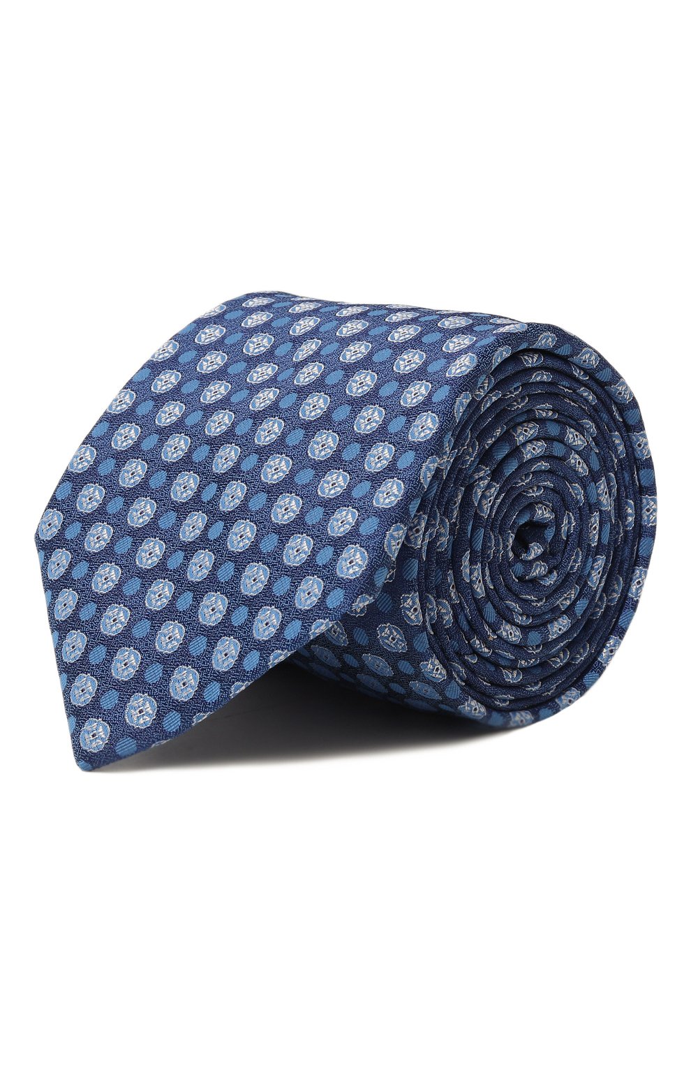 Шелковый галстук BROUBACK синего цвета по цене 6795 руб., арт. TIE 8CM/SS24, фото 1 Шелковый галстук BROUBACK, арт. TIE 8CM/SS24, фото 1