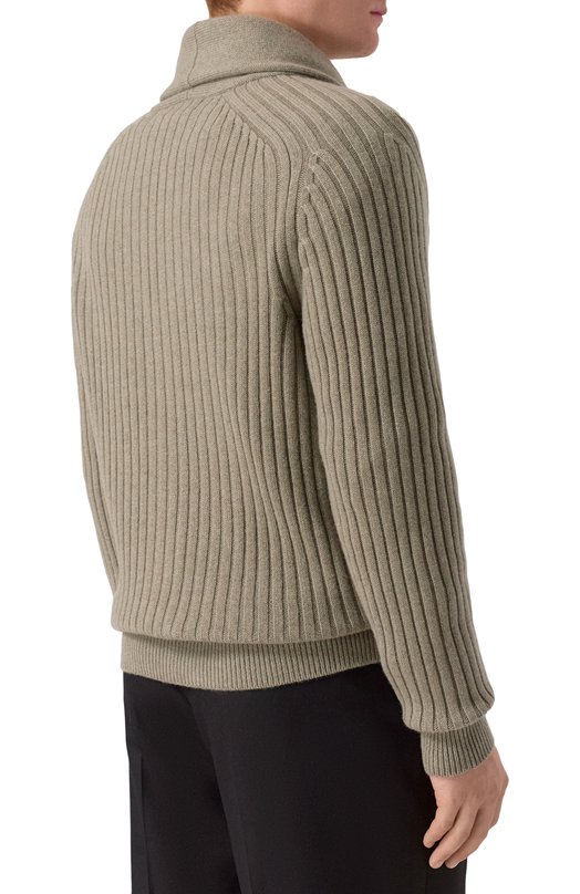 Кашемировый кардиган Brunello Cucinelli M22505506 Хаки  M22505506 Фото 4