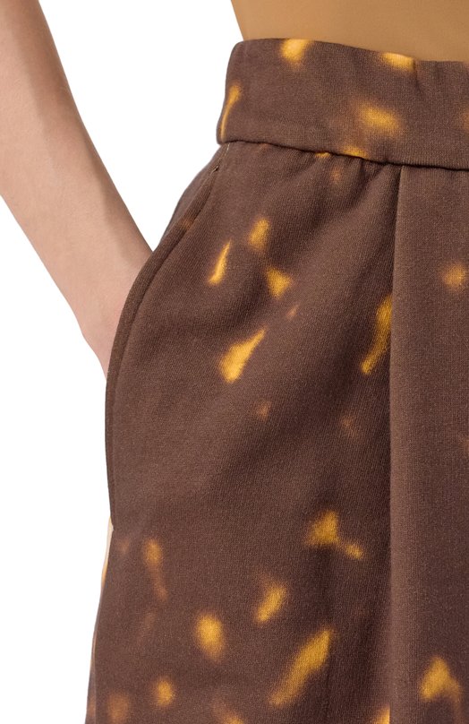 Хлопковые брюки Dries Van Noten 251-011119-1612 Коричневый  251-011119-1612 Фото 5
