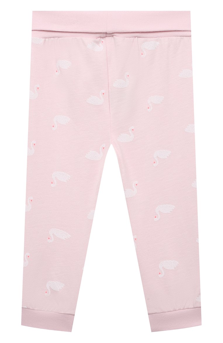 Детский хлопковая пижама SANETTA розового цвета, арт. 221891 | Фото 5 (Материал сплава: Проставлено; Нос: Не проставлено; Материал внешний: Хлопок)