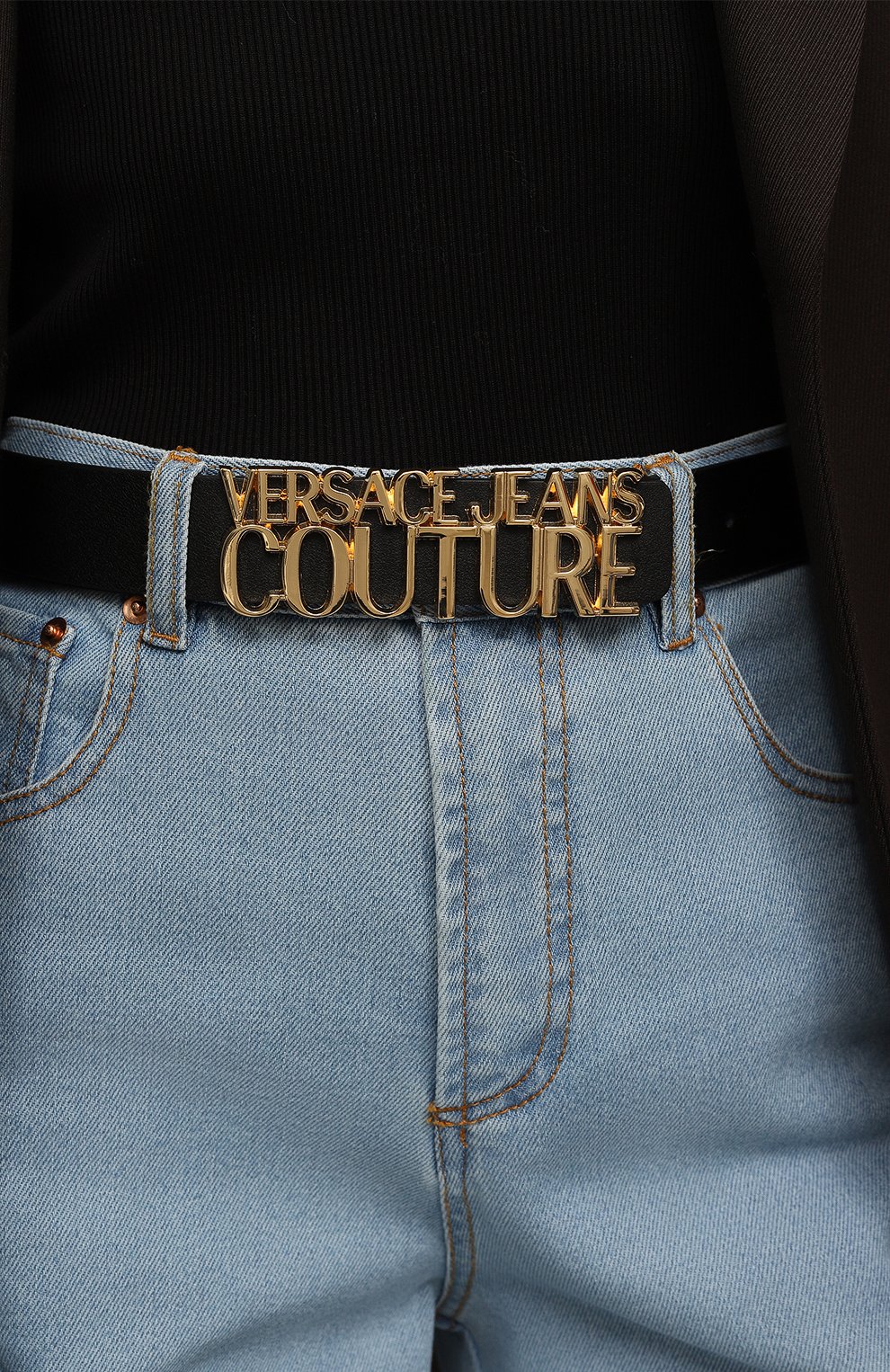 Кожаный ремень VERSACE JEANS COUTURE, арт. 75VA6F09/71627, фото 2